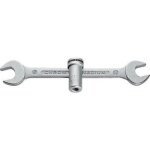 Cl�s en croix express, cote s / plats : 17 x 19 mm, long. 220 mm