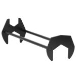 Cl d'vier multifonctionnelle noire, en acier au carbone, robuste, pour tuyau de robinet, pour salle ...