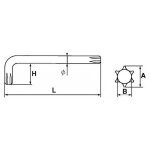 Cle male torx t50 sam - 66 - 50