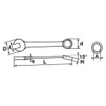 Cle mixte de 27mm sam - 50n - 27