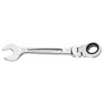 Cl� mixte � cliquet � t�te articul�e - 14 mm - 467. bf facom