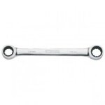 Cl� polygonale � cliquet chromeplus Ø 17 x 19 mm , sur support