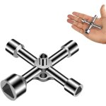 Clé triangulaire pour poubelle - 5 tailles (7 / 10 / 12 / 13 / 18mm) - clé universelle pour poteaux anti ... Clé triangulaire pour poubelle - 5 tailles (7 / 10 / 12 / 13 / 18mm) - clé universelle pour poteaux anti ...