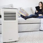 Climatiseur mobile 3 en 1 avec fonction climatisation, ventilation, d�shumidification 7000 btu blanc