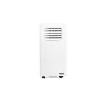 Climatiseur mobile digital 5 000 btu jusqu'a 40 m3 et une fonction de deshumidification blanc
