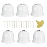 Cloche réutilisable pour plantes de jardin, 6 pièces, dôme en plastique, couverture de protection pour ... Cloche réutilisable pour plantes de jardin, 6 pièces, dôme en plastique, couverture de protection pour ...