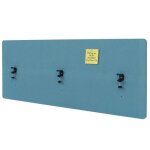Cloison acoustique de table hwc - g75, brise - vue de bureau, tableau d'affichage, double paroi en tissu ...
