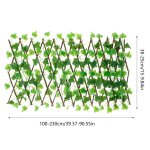 Clture artificielle de jardin en treillis extensible, faux feuilles de lierre, clture en bois, haie ...