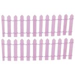 Cl�ture en bois barri�re en bois, 2 pi�ces, bricolage, mini figurines de jardin f�erique, accessoires ...