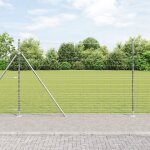 Cloture de champ vidaxl 1, 6x25 m acier galvanisé, poteaux de clôture vidaxl avec plaques de base 13 ... Cloture de champ vidaxl 1, 6x25 m acier galvanisé, poteaux de clôture vidaxl avec plaques de base 13 ...
