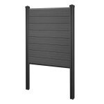 Clôture de confidentialité wpc sarthe, clôture anti - vent, poteaux wpc a enterrer 105 cm anthracite Clôture de confidentialité wpc sarthe, clôture anti - vent, poteaux wpc a enterrer 105 cm anthracite