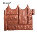 Clture de jardin en ciment moule en pierre, bton, fleur, bordure de pelouse, mur - type 1pcs