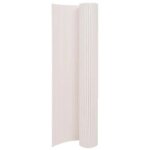 Cl�ture de jardin double face 90x400 cm blanc