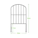 Cl�ture de jardin en fer forg�, 1 pi�ce, d�coration d'ext�rieur pour jardin de fleurs et l�gumes - type ...