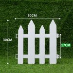 Clôture de jardin en plastique pvc blanc, style européen, adaptée aux portes d'allée, arbre de noël, ... Clôture de jardin en plastique pvc blanc, style européen, adaptée aux portes d'allée, arbre de noël, ...