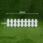 Clture de jardin en plastique pvc blanc, style europen, adapte aux portes d'alle, arbre de nol, ...