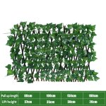 Clture de lierre artificielle, clture de jardin en treillis extensible, ecran de confidentialit, feuilles ...
