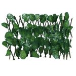 Cl�ture r�tractable r�glable, feuille artificielle, b�timent de jardin en treillis, d�coration de l'intimit�, ...