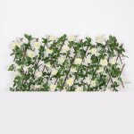 Cl�ture t�lescopique en treillis extensible pour jardin, mur de fleurs artificielles, feuille de bois, ...