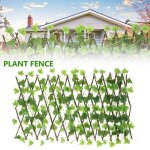Clture en treillis rtractable ¿ brise - vue artificiel  feuillage persistant pour jardin, balcon ...
