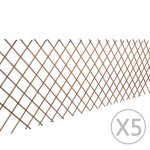 Clôture en treillis de saule 5 pcs 180x90 cm Clôture en treillis de saule 5 pcs 180x90 cm