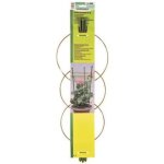 Anneau de tuteur - accessoire de jardinage - trois vertical et trois tuteurs - 16 - 18 h - vert