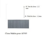 Clous � af505 makita f - 31896