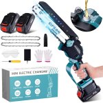 Cloudds mini trononneuse a batterie 8 pouces, 2200w brushless trononneuse avec 2x2. 0ah, 2chane, vitesse ...
