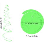 Cmjaagur - 10 pcs tourbillons suspendus de fte, fluorescent spirale a suspendre, dcoration plafond ...