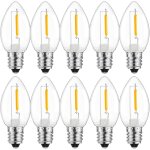 Cmjaagur - 10 pièces e12 c7 led petite ampoule 0. 8w ac230v, plastique e12 ampoule décorative pour guirlandes ... Cmjaagur - 10 pièces e12 c7 led petite ampoule 0. 8w ac230v, plastique e12 ampoule décorative pour guirlandes ...