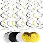 Cmjaagur - 14pcs sécorations fête suspendues tourbillon, guirlandes a spirales spirale a suspendre, spiral ... Cmjaagur - 14pcs sécorations fête suspendues tourbillon, guirlandes a spirales spirale a suspendre, spiral ...