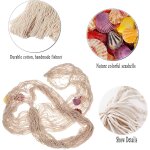 Cmjaagur - 200 cm x 150 cm filet de pche avec coquilles plage thme dcor pour la fte maison salon ...