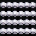 Cmjaagur - 24 pcs mini lumières led submersible, blanc bougies a led eclairage ip68 etanche lamps pour ... Cmjaagur - 24 pcs mini lumières led submersible, blanc bougies a led eclairage ip68 etanche lamps pour ...