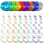 Cmjaagur - 48 pièces sécorations fête suspendues tourbillon colorées décorations de tourbillon réutilisable ... Cmjaagur - 48 pièces sécorations fête suspendues tourbillon colorées décorations de tourbillon réutilisable ...
