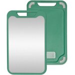 Cmjaagur - planche a découper en acier inoxydable 304 et polypropylène, sans bpa, antidérapante, facile ... Cmjaagur - planche a découper en acier inoxydable 304 et polypropylène, sans bpa, antidérapante, facile ...