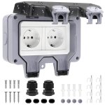 Cmjaagur - pr exterieure etanche ip66 pr de courant et volet de protection double pr electrique multipr ...