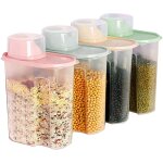 Cmws - 4 pi�ces r�servoir stockage c�r�ales, conteneurs stockage c�r�ales, contenants c�r�ales plastique, ...