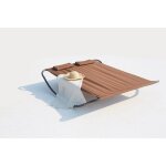 Coachella chocolat : lit de jardin & transat a bascule 2 personnes