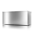 Coffre haut de rangement polyvalent - taille l - argent métallisé - 179x76, 5x82, 2 - acier Coffre haut de rangement polyvalent - taille l - argent métallisé - 179x76, 5x82, 2 - acier