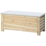 Coffre de jardin en bois rootz - coffre de rangement extérieur - organiseur d'outils de jardin - vérins ... Coffre de jardin en bois rootz - coffre de rangement extérieur - organiseur d'outils de jardin - vérins ...