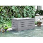 Coffre de jardin mtal store - 480l - argent