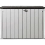 Coffre de jardin - toomax - storaway plus 2xl - rsine - capacit 2270l - taupe et marron
