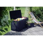 Coffre de rangement de jardin matuba 310l anthracite mbm310 prosperplast