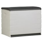 Coffre de rangement plastiken 260l - int�rieur / ext�rieur fonctionnel et esth�tique - cadenassable avec ...