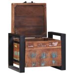 Coffres de rangement vidaxl 40x30x30cm en bois massif de r�cup�ration et m�tal