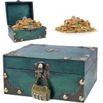 Coffre a trésor vintage en bois avec serrure (15x12x7. 2cm) coffre a bijoux, coffre a trésor pirate pour ... Coffre a trésor vintage en bois avec serrure (15x12x7. 2cm) coffre a bijoux, coffre a trésor pirate pour ...