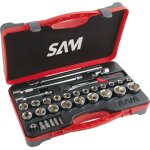 Coffret 1 / 2  douilles et accessoires - 32 pi�ces sam outillage