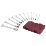 Coffret de 12 clés kraftwerk combinées à cliquet articulées 8 - 19mm - 3403 - 54 Coffret de 12 clés kraftwerk combinées à cliquet articulées 8 - 19mm - 3403 - 54