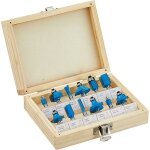 Coffret 12 fraises a bois tct a defoncer pour defonceuse 1 / 4