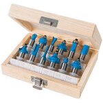 Coffret de 12 fraises pour defonceuse 12 mm Coffret de 12 fraises pour defonceuse 12 mm